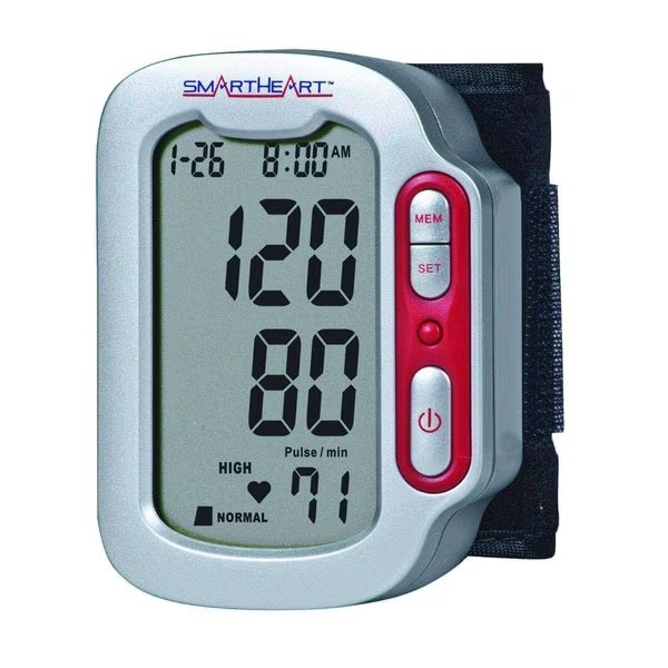 Automatic Wrist Digital Blood Pressure Monitor (1-Person, 90 memory), Smartheart, Mfr#: 01-517